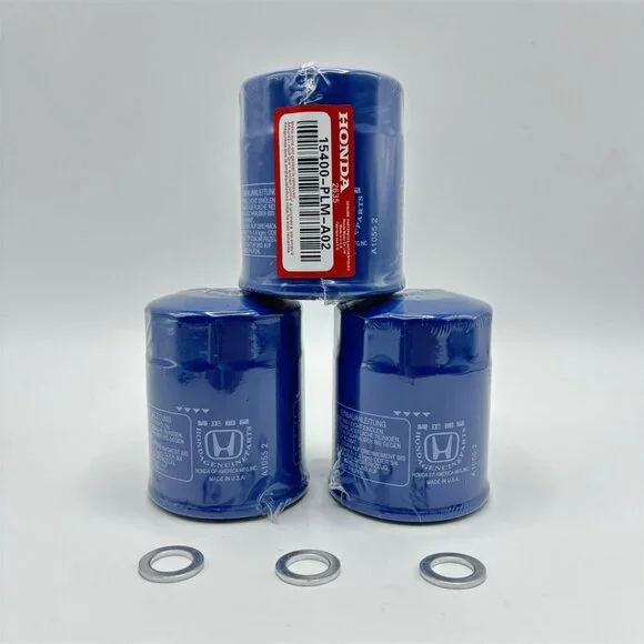 Genuine Honda 15400-PLM-A02 Oil Filter 3 Pk Filters, 3 Washers - Picture 3 of 6